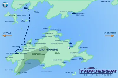 Angra para Aracatiba mapa